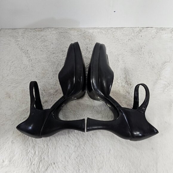 To The Max Black Peep Toe Pinup Punk Retro Ankle Strap Heels Size 6 - Picture 9 of 16